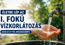 Országszerte életbe lépett az I. fokú vízkorlátozás – ezekre most minden családnak figyelnie kell